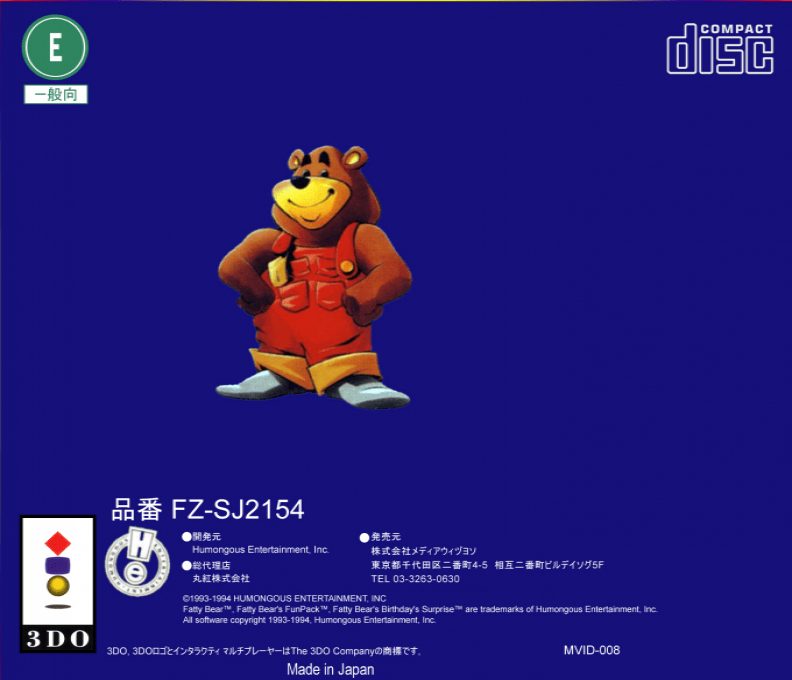 Fatty Bear's Birthday Surprise dos