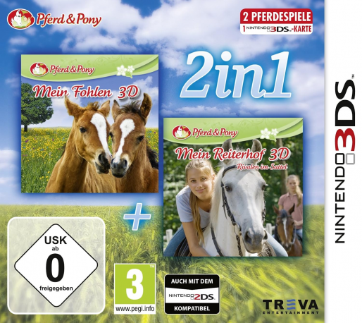 2 jeux en 1 Cheval & Poney : Mon Poulain 3D + Mon haras 3D - Tous en selle