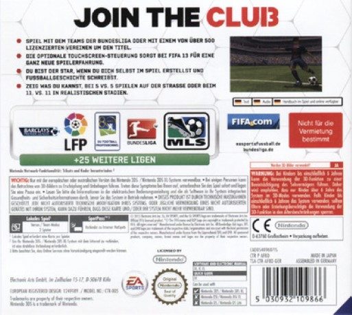 FIFA Soccer 13 - Dos