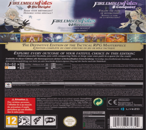 Fire Emblem Fates - Special Edition - Dos