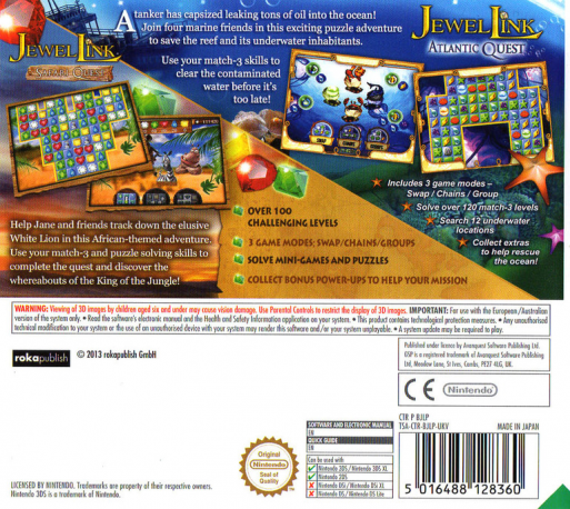 Jewel Link Double Pack - Safari Quest And Atlantic Quest - Dos