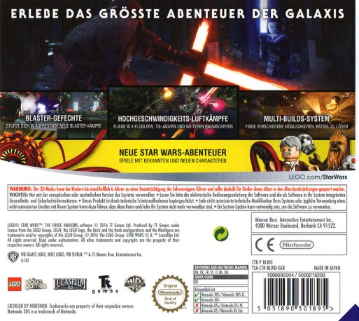LEGO Star Wars: Le Réveil de la Force - Dos