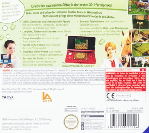 Ma vie de soigneur  de chevaux 3D - Dos