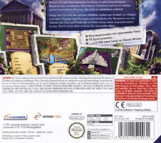 Mahjong Mysteries - Ancient Athena 3d - Dos