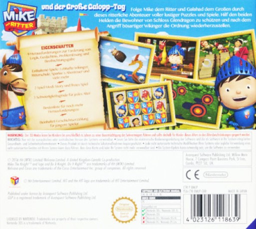 Mike le Chevalier et les avantages de la chevalerie - Dos