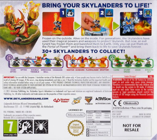 Skylanders: Spyro's Adventure - Dos