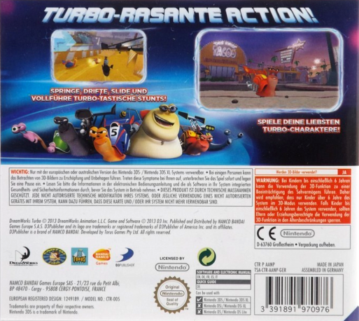 Turbo : Equipe de Cascadeurs - Dos