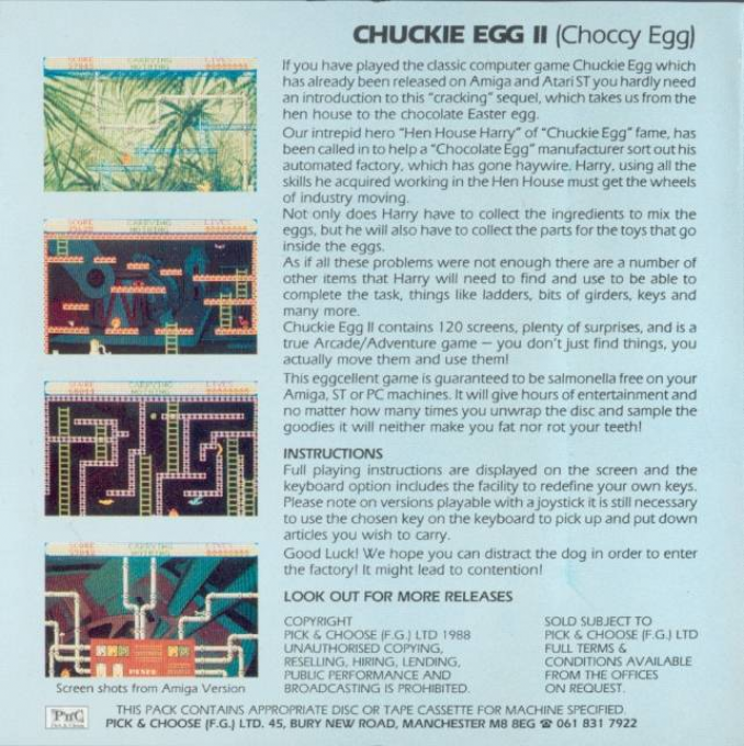 Chuckie Egg 2 dos