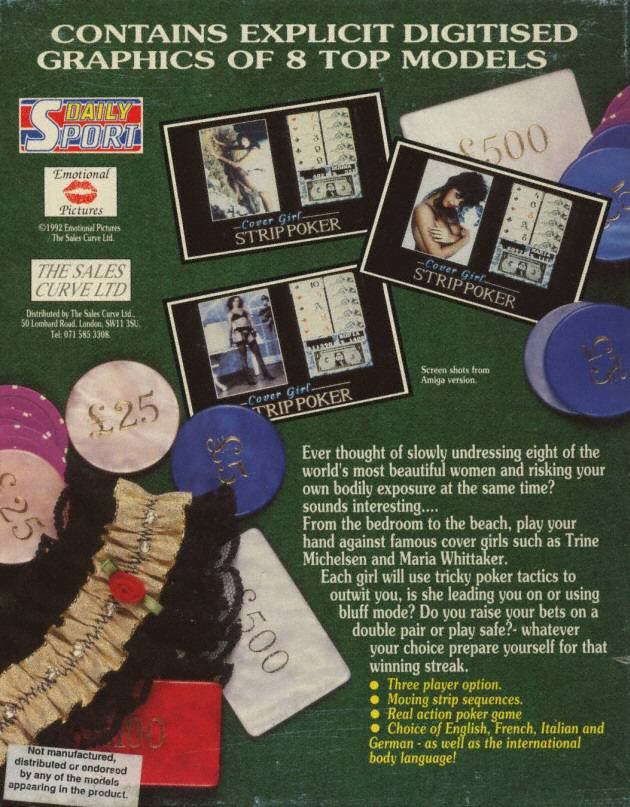 Cover Girl Strip Poker - Dos