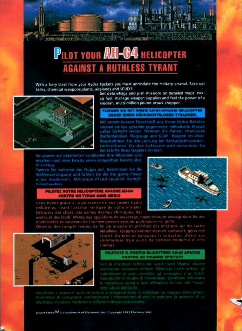 Desert Strike - Return To The Gulf - Dos