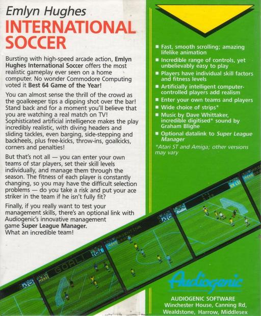 Emlyn Hughes International Soccer - Dos