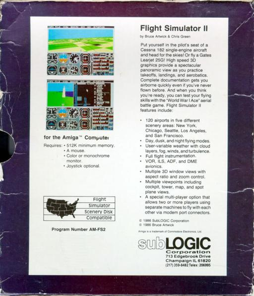 Flight Simulator II - Dos