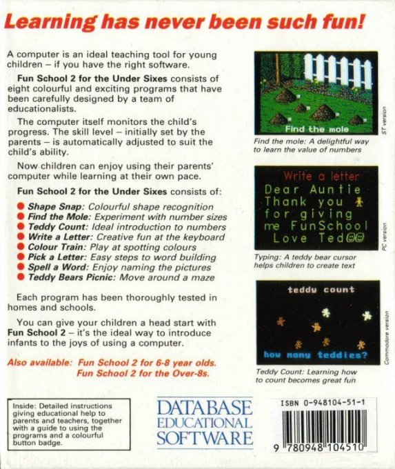 Fun School 2 - For The Under-6s - Dos