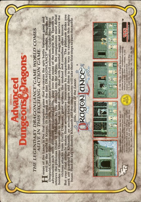 Heroes Of The Lance - Dos