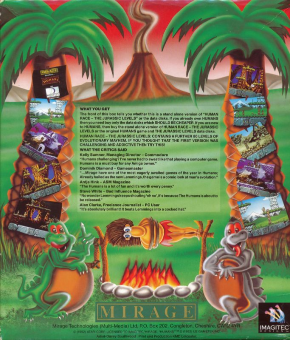 Humans 2 : The Jurassic Levels - Dos