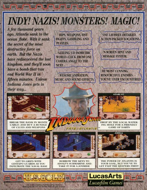 Indiana Jones And The Fate Of Atlantis - The Action Game - Dos