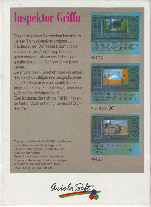 Inspektor Griffu - Ein Toter hat Heimweh - Dos