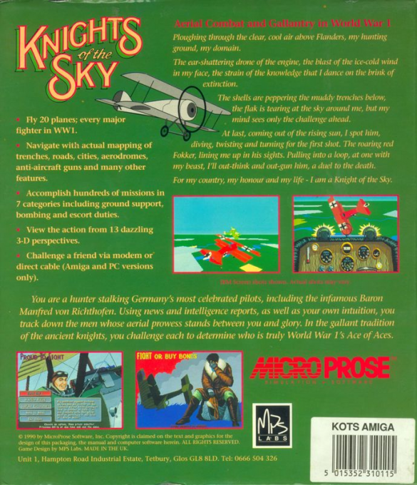 Knights of the Sky - Dos