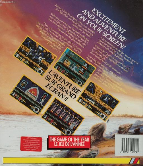 L'Aigle d'Or : Le Retour - Dos