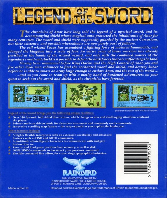 Legend Of The Sword dos