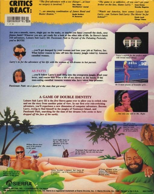 Leisure Suit Larry 3 - Passionate Patti in Pursuit dos