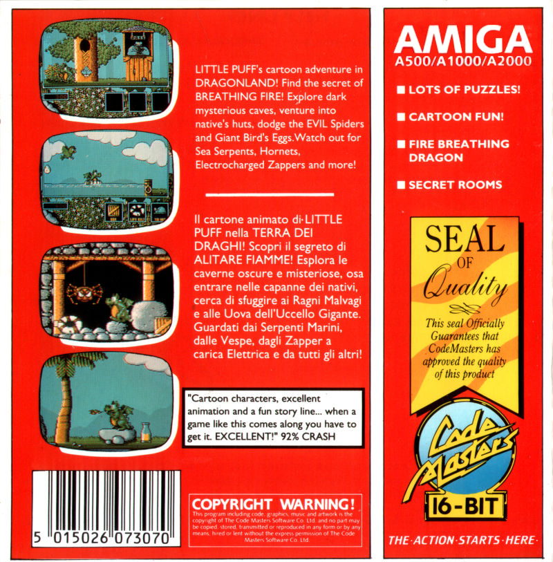 Little Puff in Dragonland - Dos