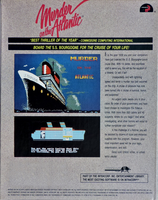 Murder On The Atlantic - Dos