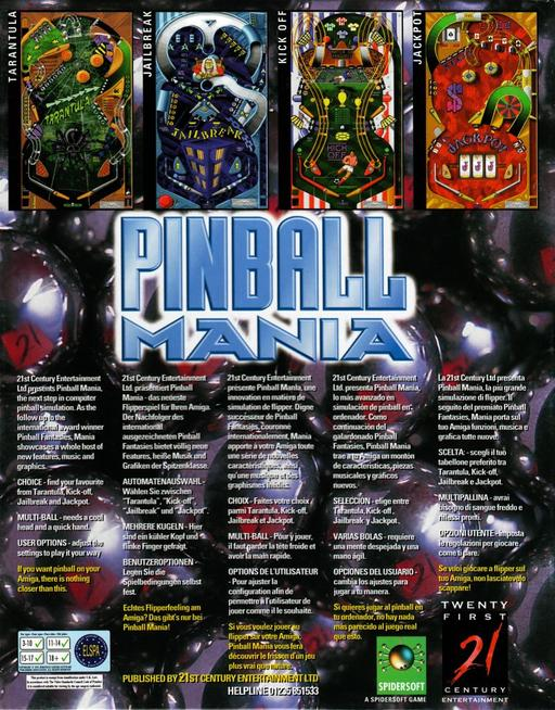 Pinball Mania - Dos