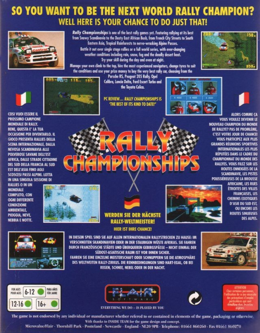 Rally Championships - Dos