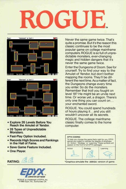 Rogue - The Adventure Game - Dos