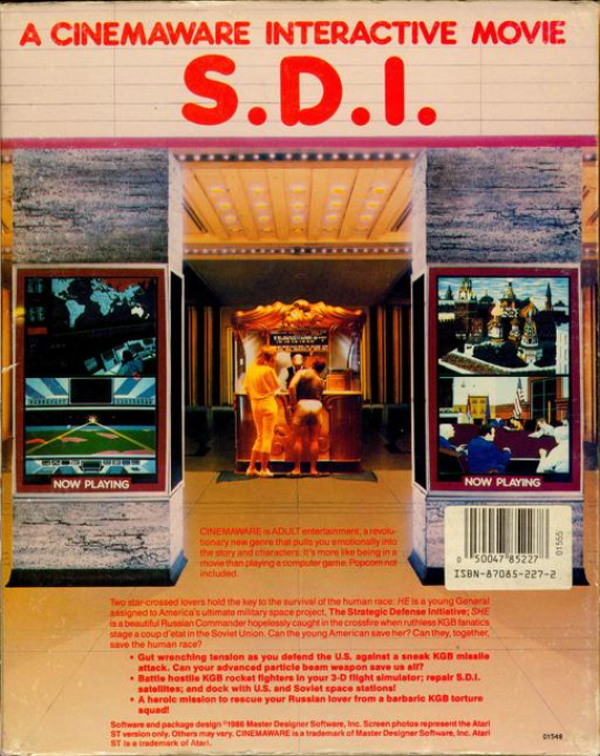 S.D.I. (Cinemaware) - Dos
