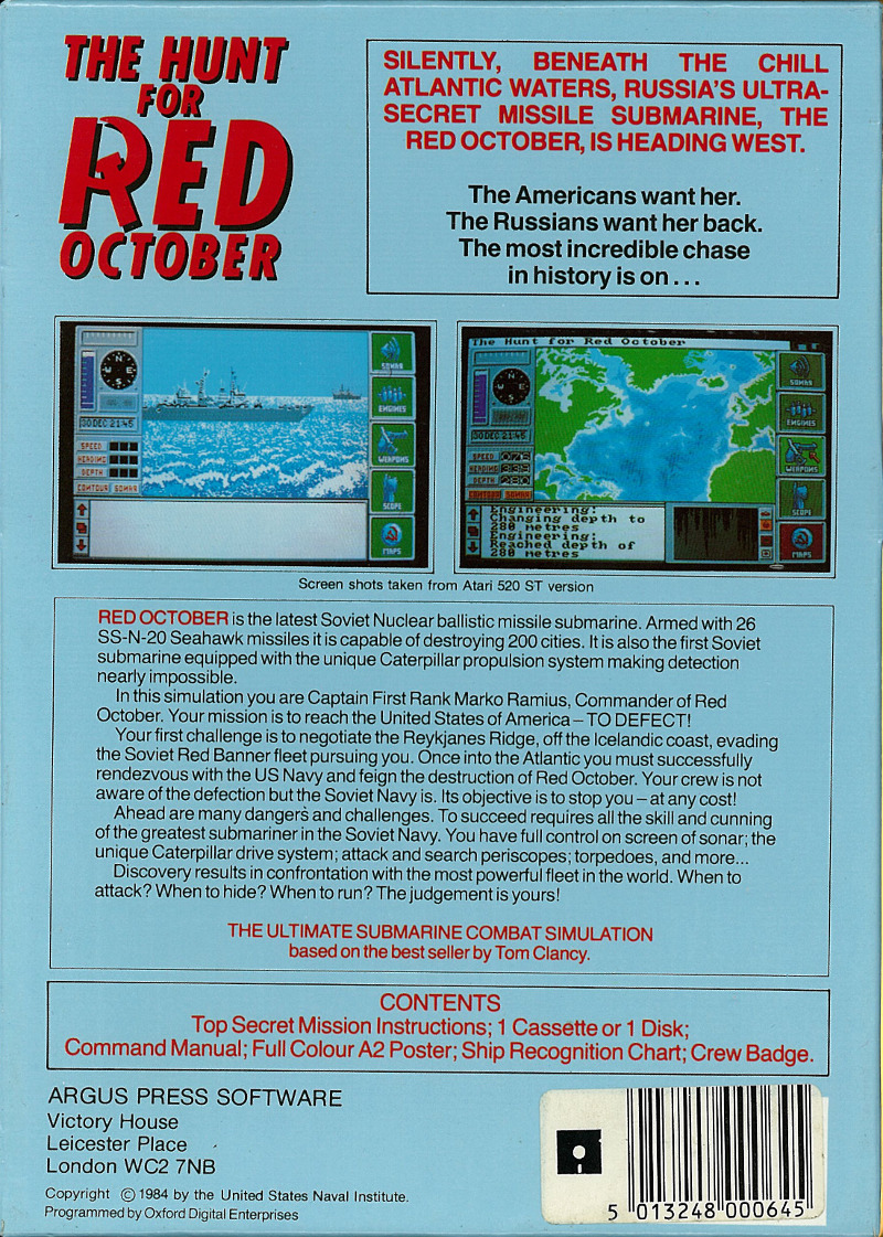 The Hunt for Red October - Dos