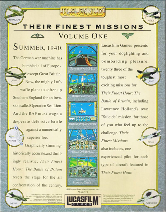 Their Finest Missions - Volume One - Dos