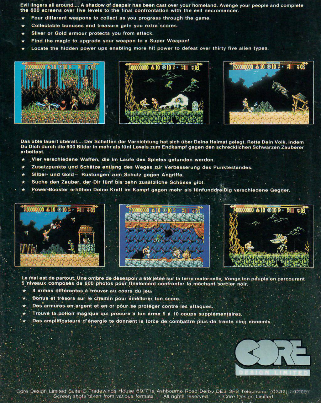 Torvak the Warrior - Dos