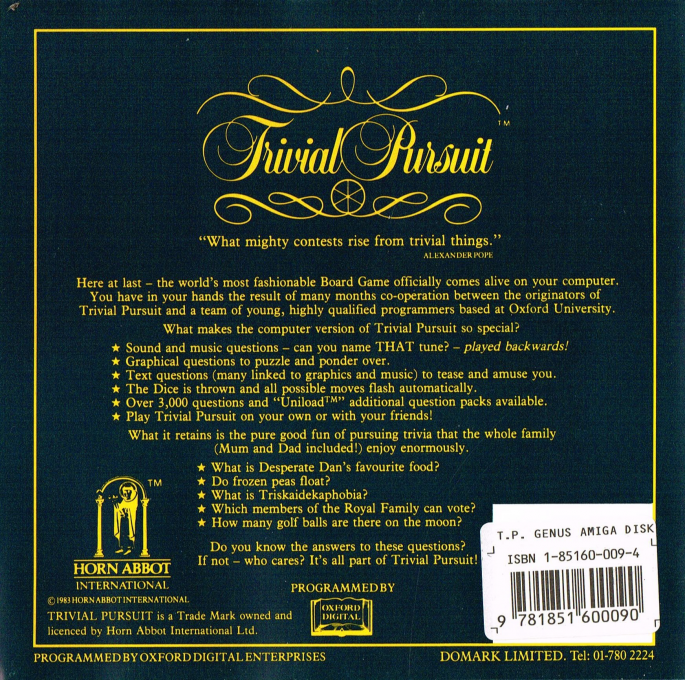Trivial Pursuit - Genus Edition - Dos