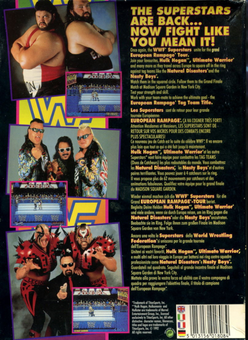 WWF European Rampage Tour - Dos