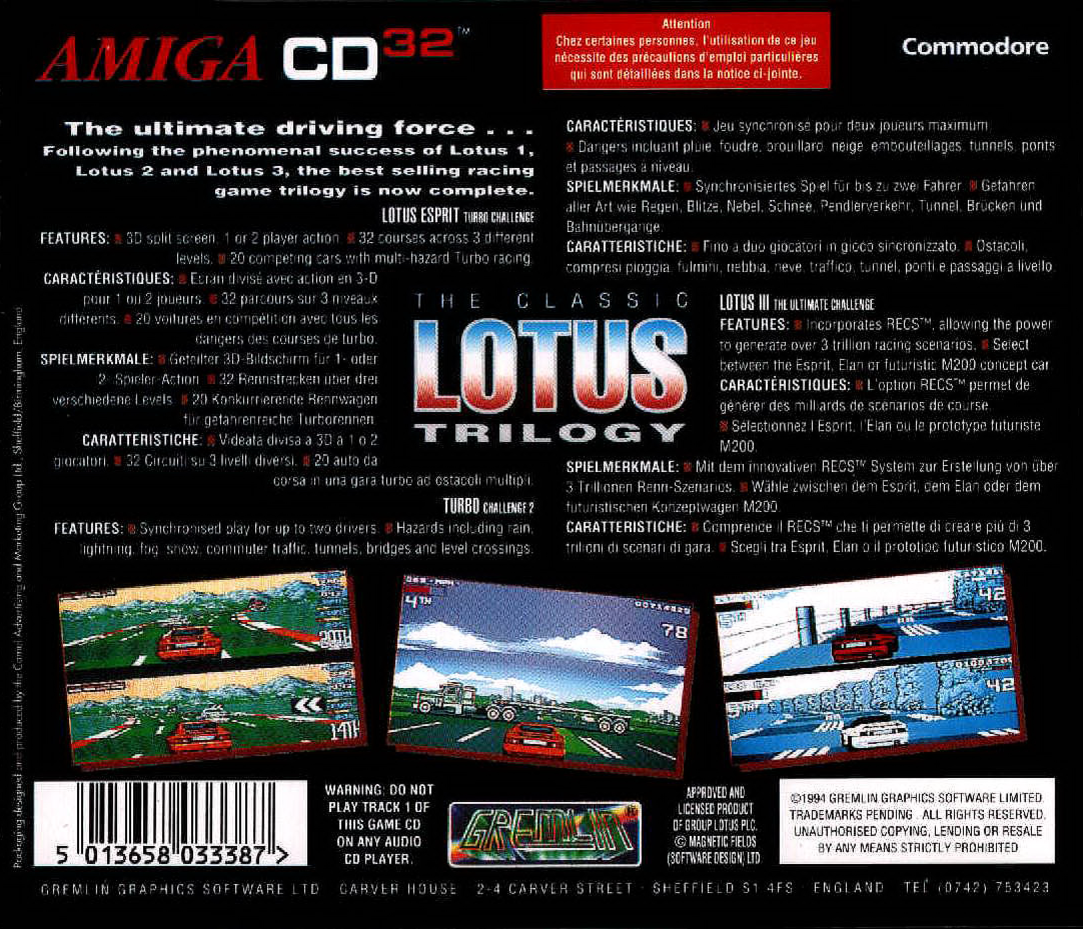 Classic Lotus Trilogy, The - Dos