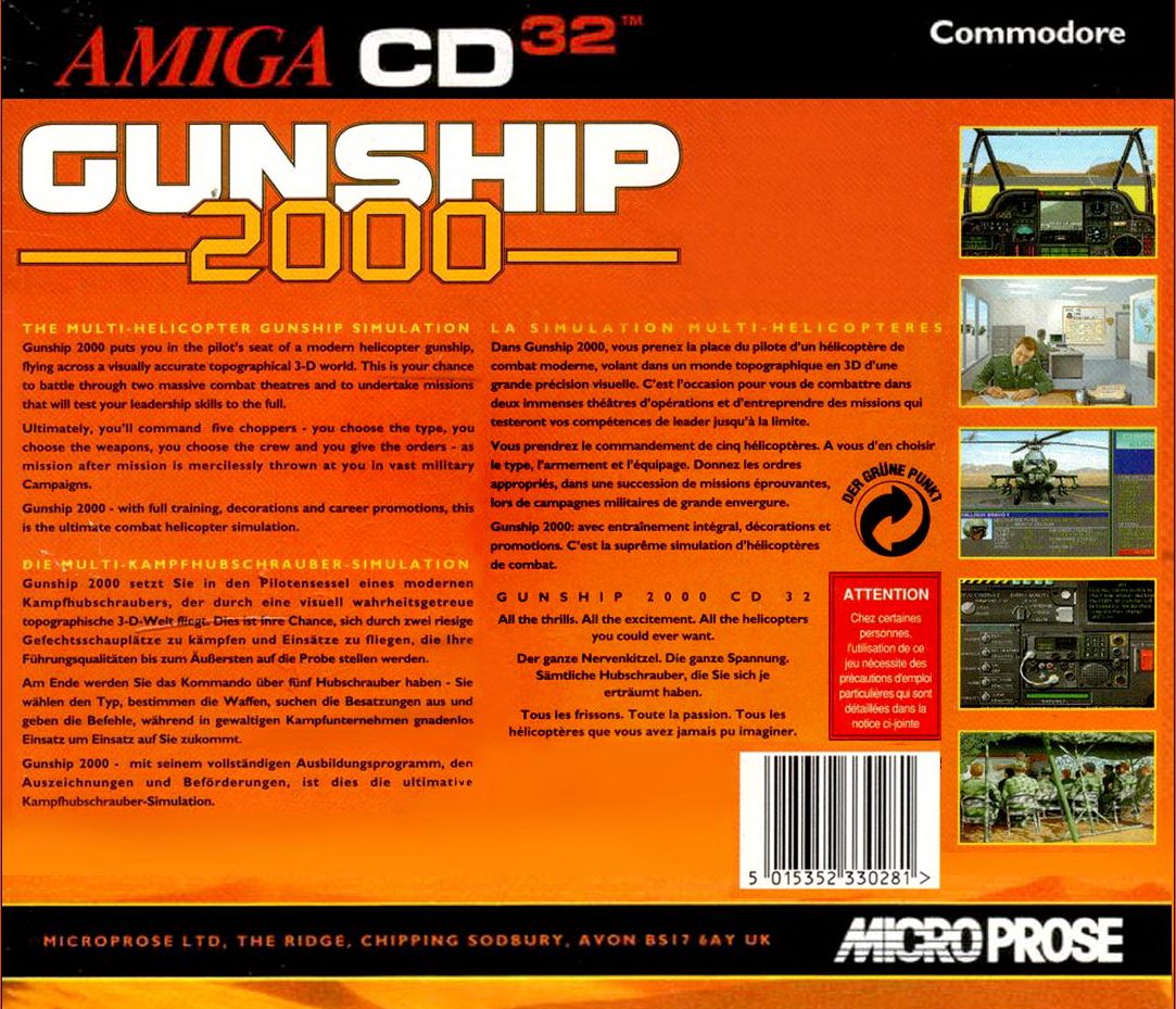 Gunship 2000 dos