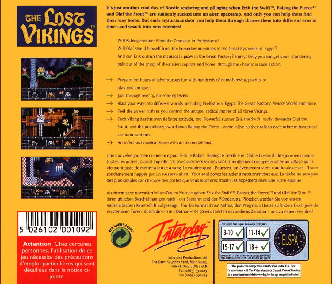 Lost Vikings, The - Dos