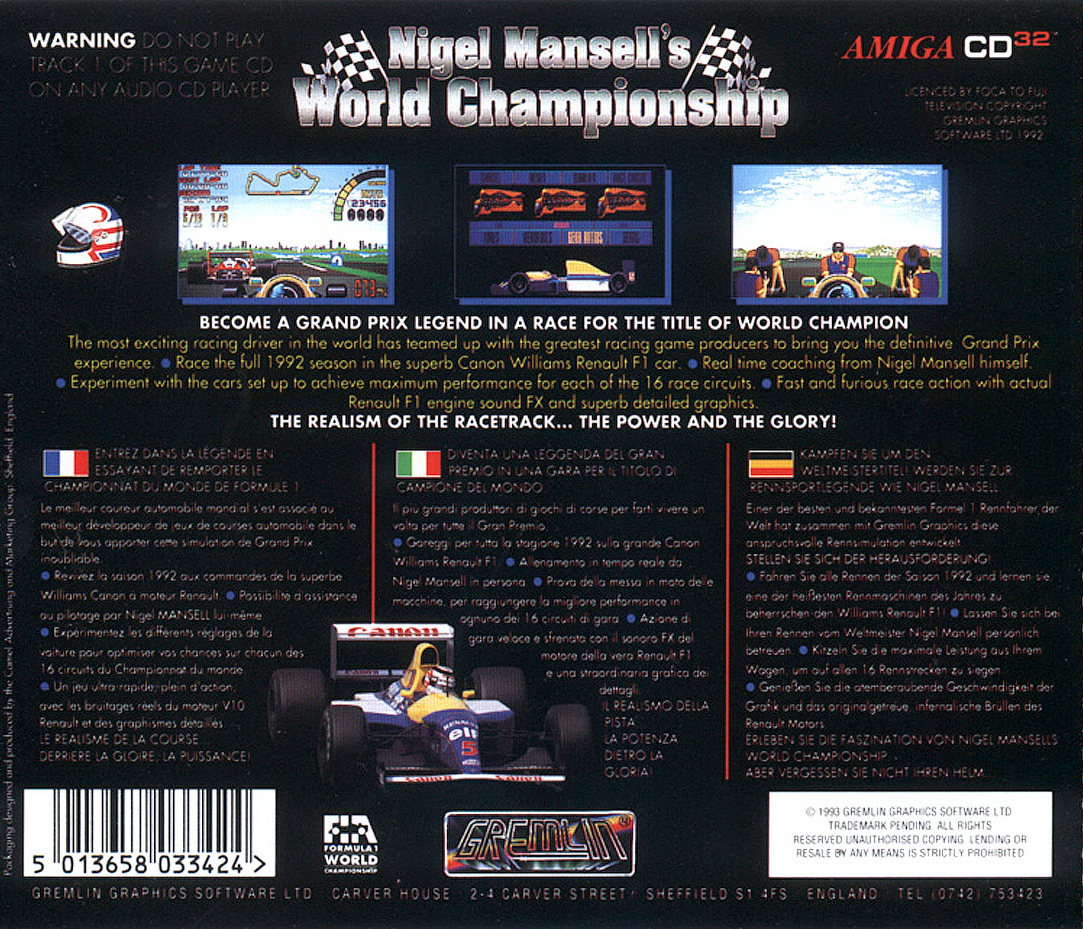 Nigel Mansell's World Championship - Dos