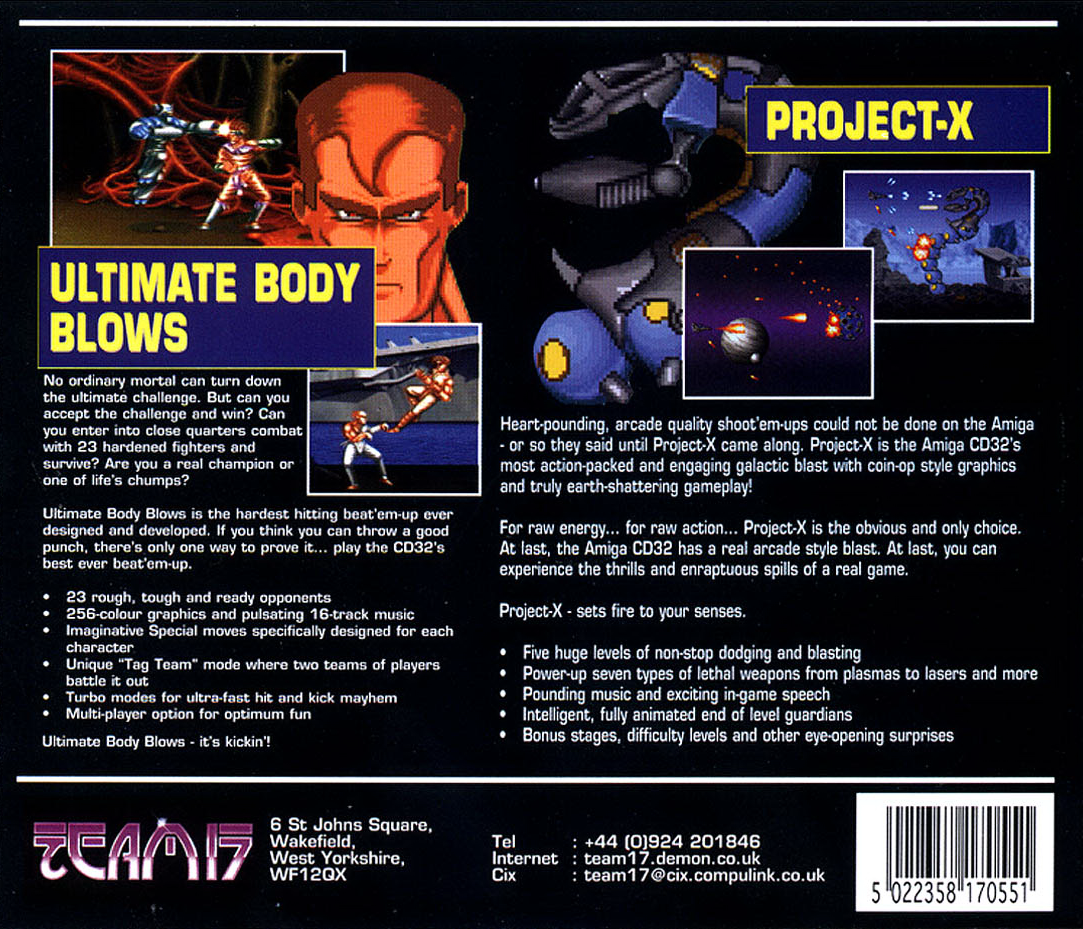 Project-x And Ultimate Body Blows - Dos