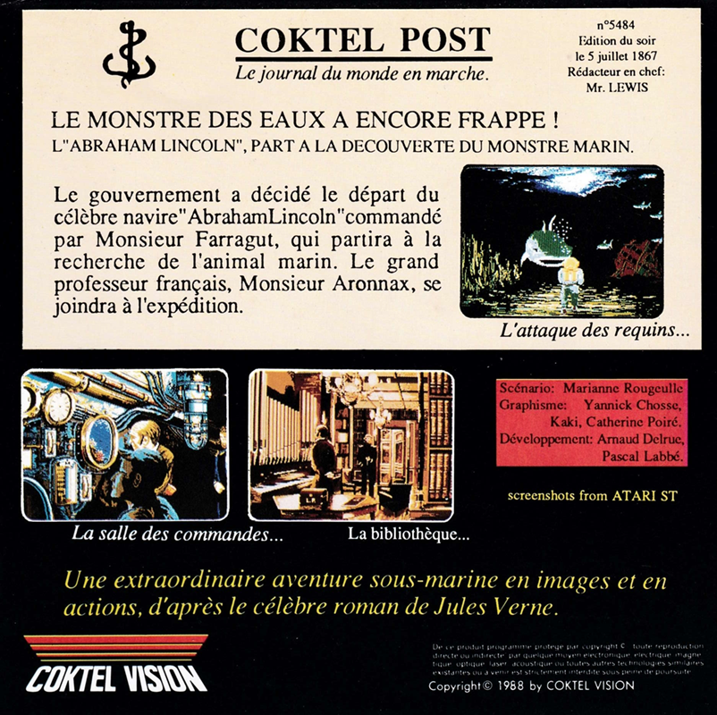 20 000 Lieues Sous Les Mers - Dos