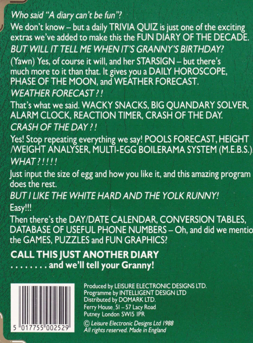 Computer Maniac's Diary - Dos