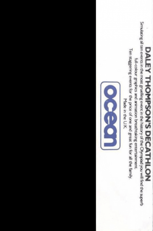 Daley Thompson's Decathlon - Dos