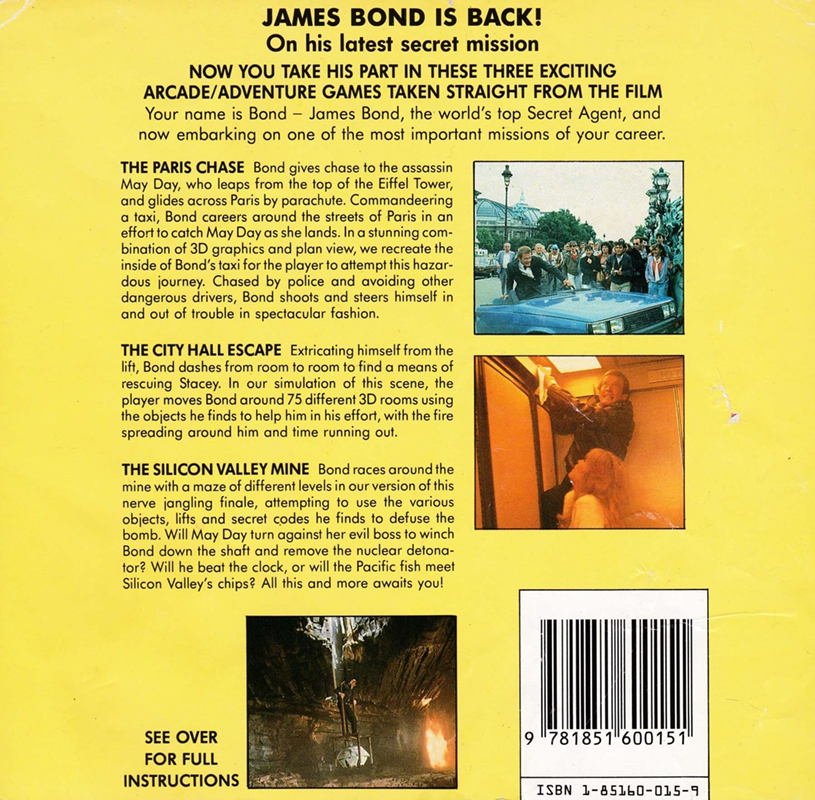 Dangereusement Votre : Le Jeu Sur Micro-Ordinateur - Dos