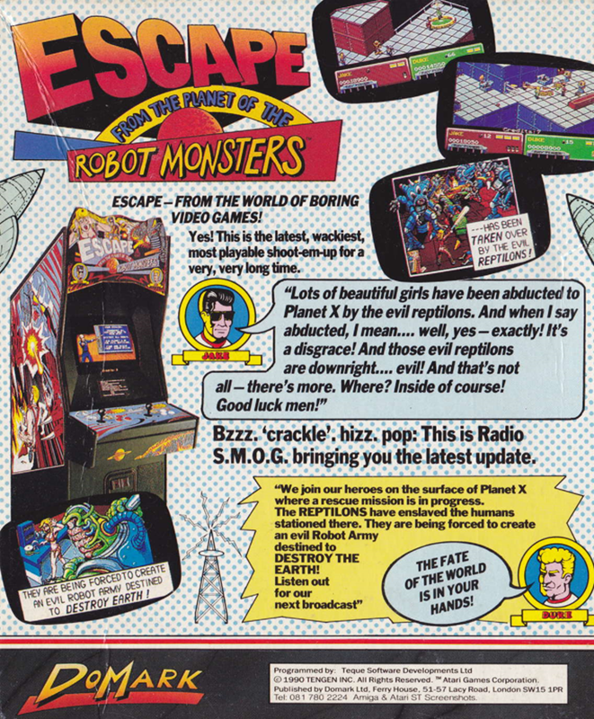 Escape From The Planet Of The Robot Monsters - Dos