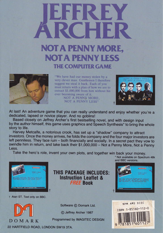 Not A Penny More, Not A Penny Less - Dos