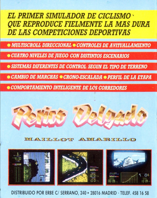 Perico Delgado Maillot Amarillo - Dos