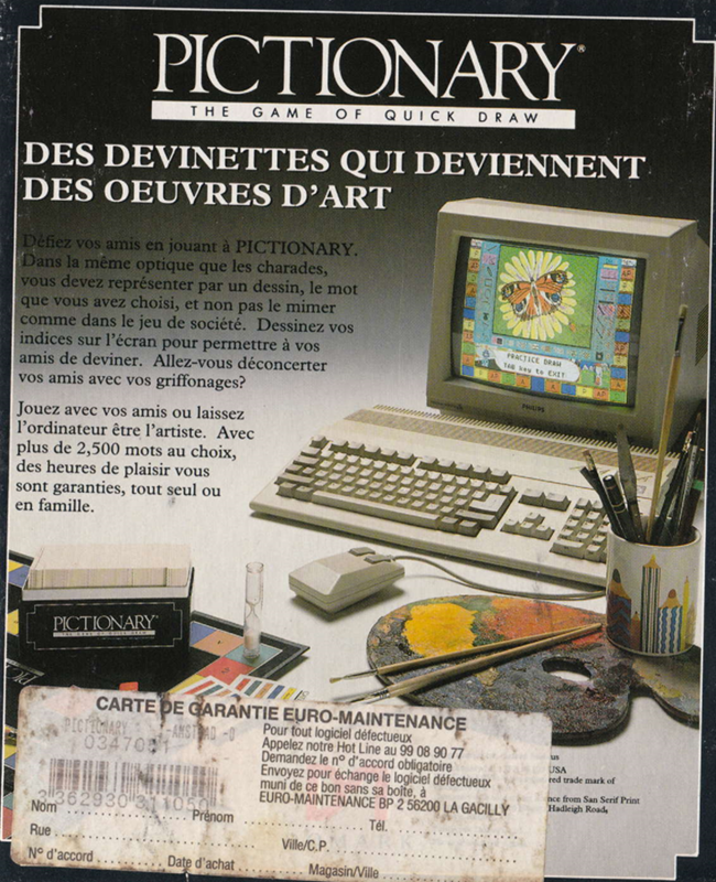 Pictionary - The Game Of Quick Draw - Dos