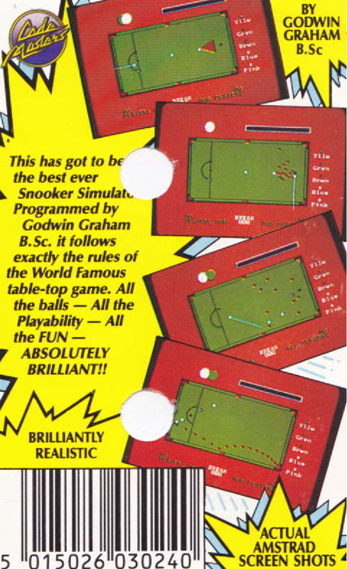 Professional Snooker Simulator - Dos